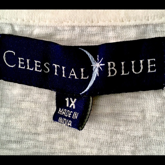Celestial Blue Cap Sleeve Tee - Picture 5 of 6